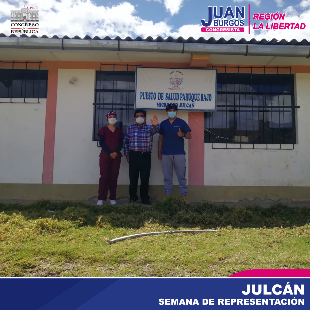 JuanBurgos2021's tweet photo. Visitamos la provincia de Julcán, recorrimos el Puesto de Salud Paruque Bajo-Micro Red Julcán. Donde es evidente la falta de recursos con la que lidian día a día los doctores para atender las necesidades médicas. 
#SemanaDeRepresentación #Congreso #Julcan #juanburgos #LaLibertad https://t.co/28bPwgJ9BQ