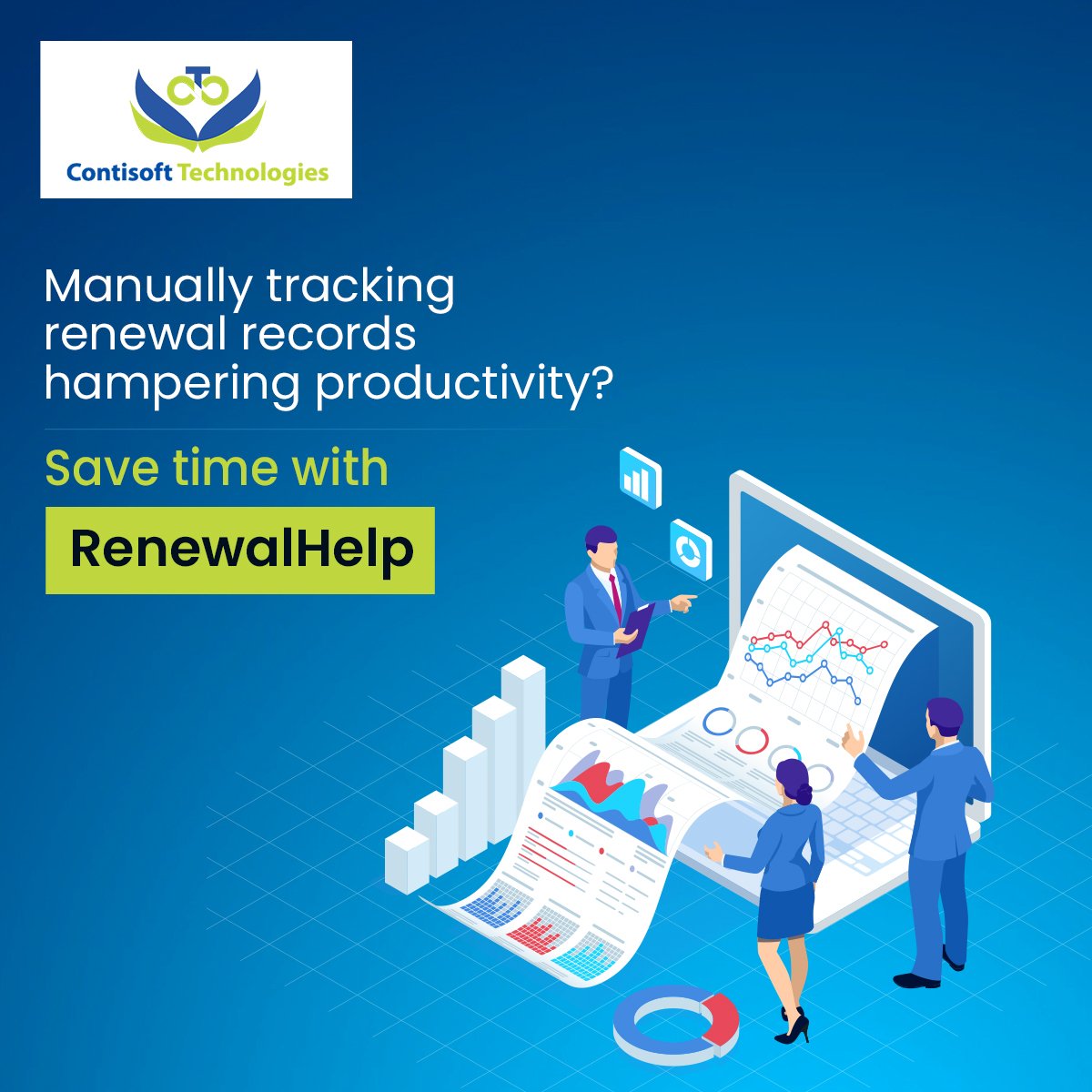 ContisoftT's tweet photo. Our renewal & remind application keeps you updated with email notifications and enable you to stay updated on the anticipated renewal date in advance , you will never miss the date.
Fore More Details: https://t.co/vqhbTgYncU
Contact Us: 9175288052
#renewalhelp #remindersoftware https://t.co/M1RpDyGWvs