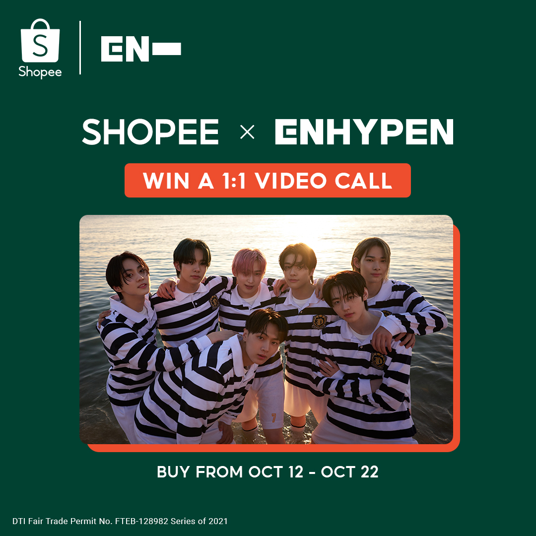 ShopeePH's tweet photo. LIKE A FEVER, FEVER, FEVER~

Don't get it MIXED UP, get a chance to meet all the @ENHYPEN_members in a 1:1 Video Call when you get @ENHYPEN 1st Studio Album '#DIMENSION_DILEMMA' between Oct 12, 11AM to Oct 22, 11PM! 🔥

OMG Paano po? Follow the steps under this post!😉

#ENHYPEN https://t.co/yrYcxKh0N9