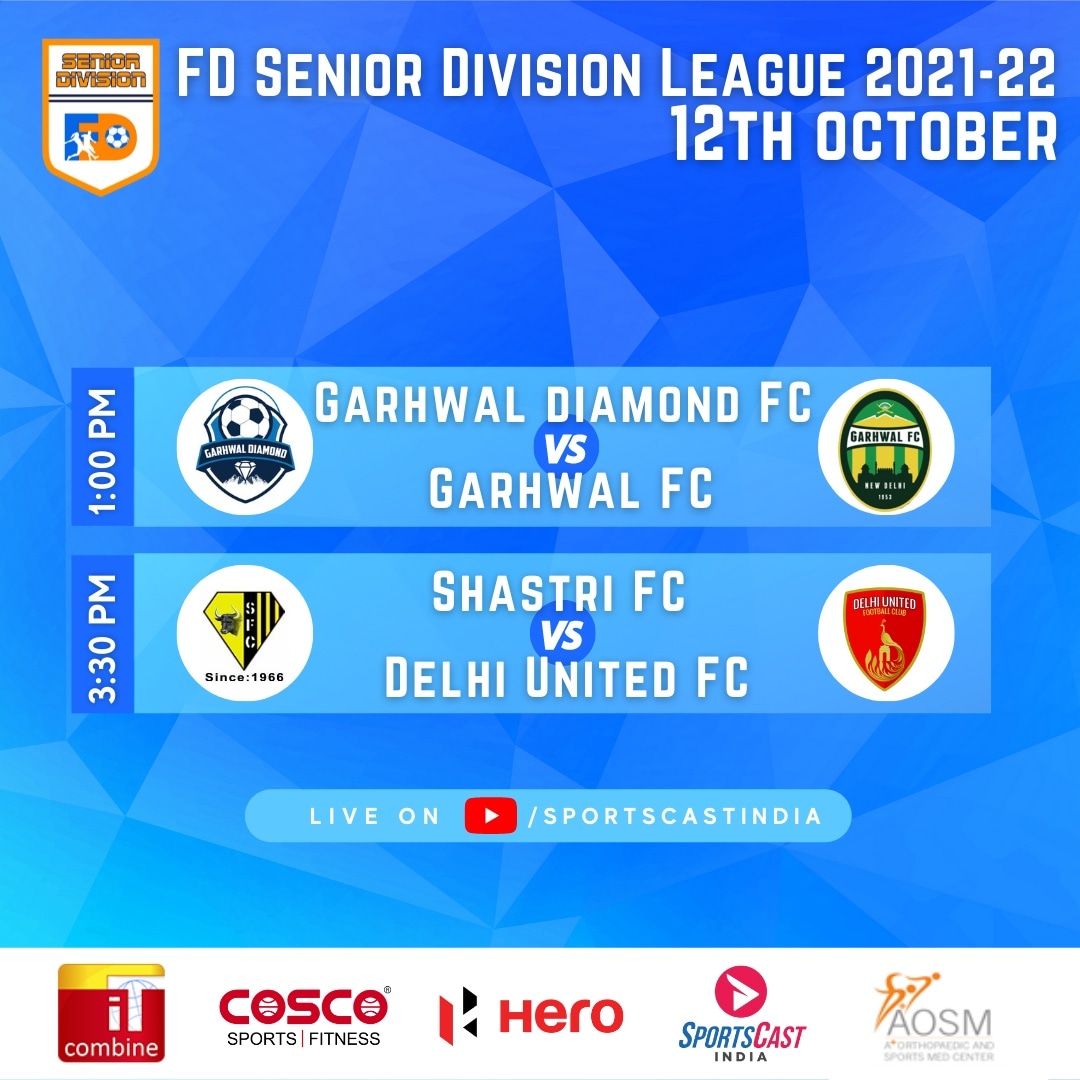 FootballDelhi's tweet photo. 🚨 It's MATCH DAY !! 🚨

We have two matches lined up for today at the Dr. B.R. Ambedkar Stadium ! 

Garhwal Diamond FC VS @GarhwalFC | 1:00 PM
@FCShastri VS Delhi United FC | 3:30 PM

Which team are you cheering for? 

#footballdelhi #FDSeniorDivision https://t.co/2neEz2SqtF