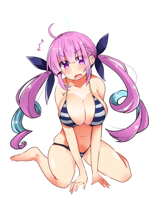 #秋だけどまだ全然暑いので水着絵再掲してもいい って聞いたのに今日涼しいじゃないですかやだー 