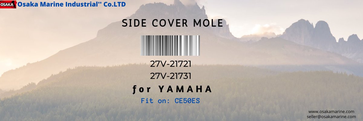 OsakaMarine's tweet image. Motorcycle parts/ Side Cover Moulding 
for YAMAHA 27V_27V-21731/31. 
#motorcyclepart #yamaha #sidercovermoulding #autoparts #autoaccessories #marineparts #aftermarket #OEM #osaka #moulding #cover