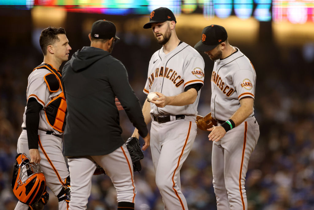 ESPNInsights's tweet image. The Giants are the 3rd team to post 2 shutouts in a best-of-5 playoff series against the team that led their league in runs per game during the regular season. 

The Dodgers led the NL with 5.12 runs per game.