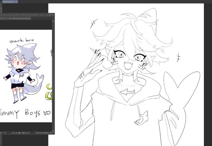 🦈WIP🦈

wip of the shark boy adopt yoooooooooo! 