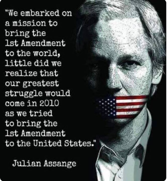 SiuantheAmyrlin's tweet photo. @Snowden Keep retweeting and sharing #AssangeGate. Our Freedom of Speech is at stake. If they succeed here, the govt will silence anyone who exposes their crimes. #FreeAssangeNOW #ArrestTheCIA https://t.co/hqEo4ZUrLd