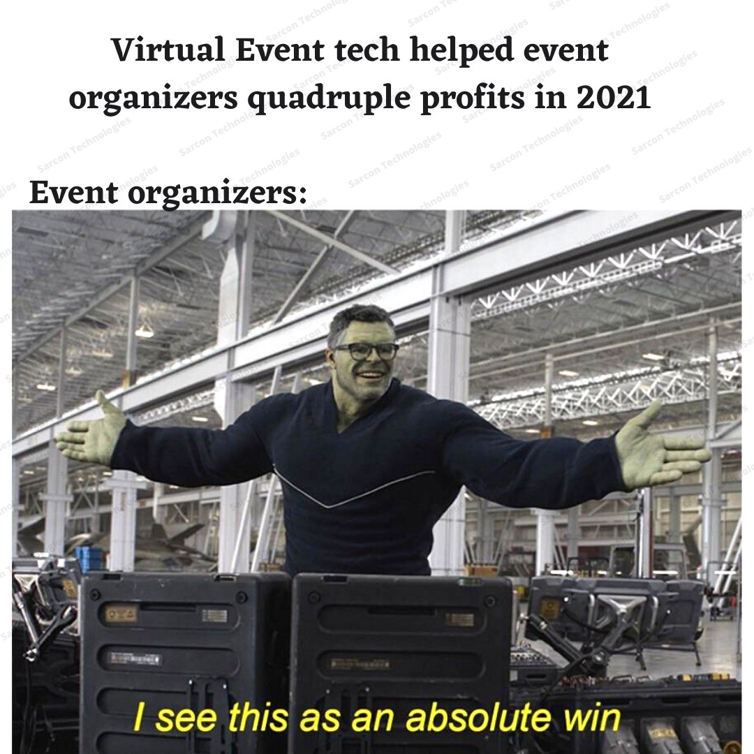 sarcontech's tweet image. Adopting #virtualeventtech will be a win for all - participants and organizers. 

#hybridevents #eventtechsolutions