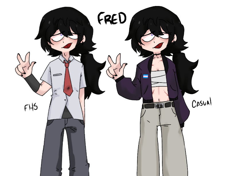Annfluid's tweet photo. Los diseños de fred demonio y su forma humana y su uniforme ¡¡
( aclaro que fred aún esra en su transición de ser un chico trans)
#Fnafhs #FHS #FHSWorldDomination #FHSZ3R0 https://t.co/ljtUom9heK