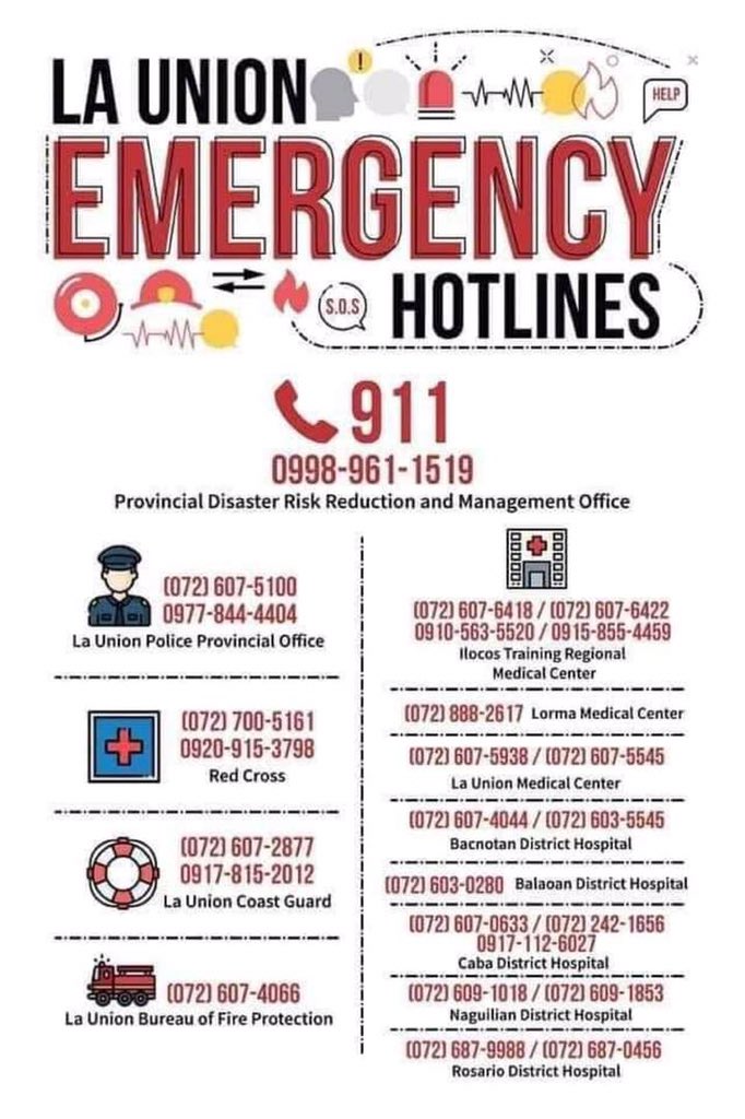 ali_jaywon's tweet photo. βββ
THESE ARE THE EMERGENCY HOTLINES. RT TO SPREAD
#MaringPH
#RescuePH #LaUnionNeedsHelp #IlocosNeedsHelp #CagayanNeedsHelpAgain https://t.co/Yzvi9Nrjwu