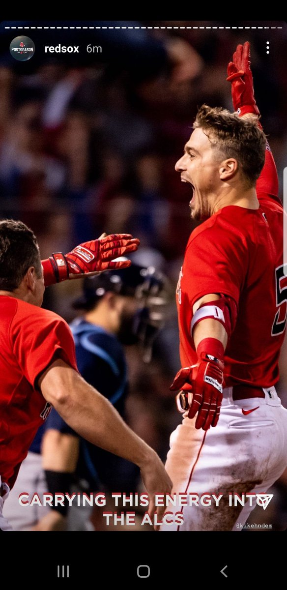 Jcgreen_14's tweet photo. Don't test Kike!  @kikehndez @RedSox #ALCSBOUND https://t.co/htP2w4Uj7N