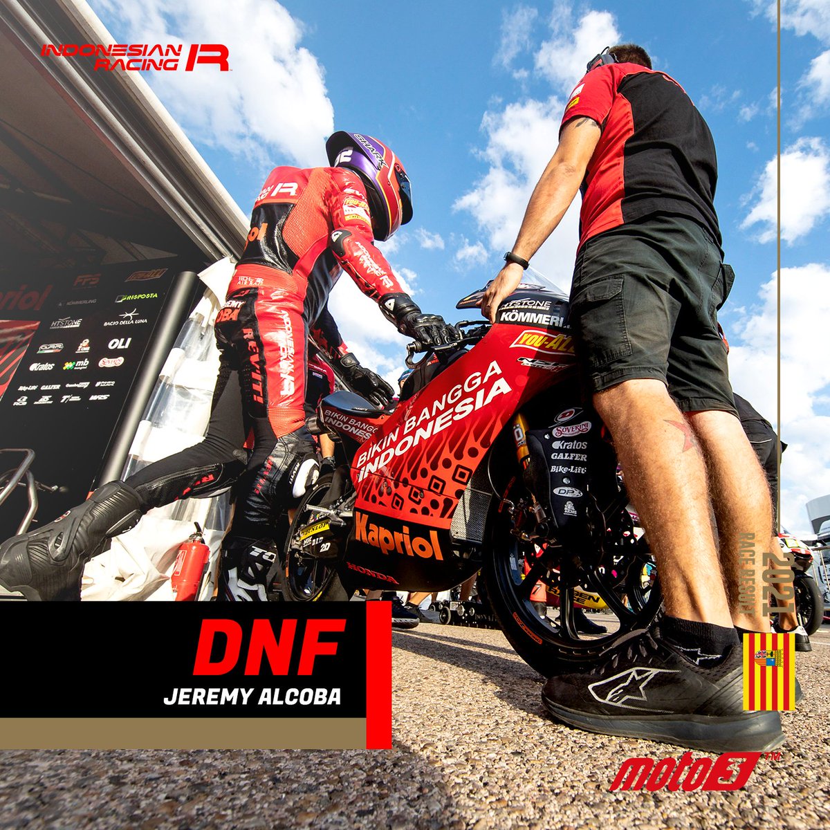 ID_RacingTeam's tweet photo. Hasil race @indonesianracingteam di seri #AragonGP https://t.co/1YB8yopHaI
