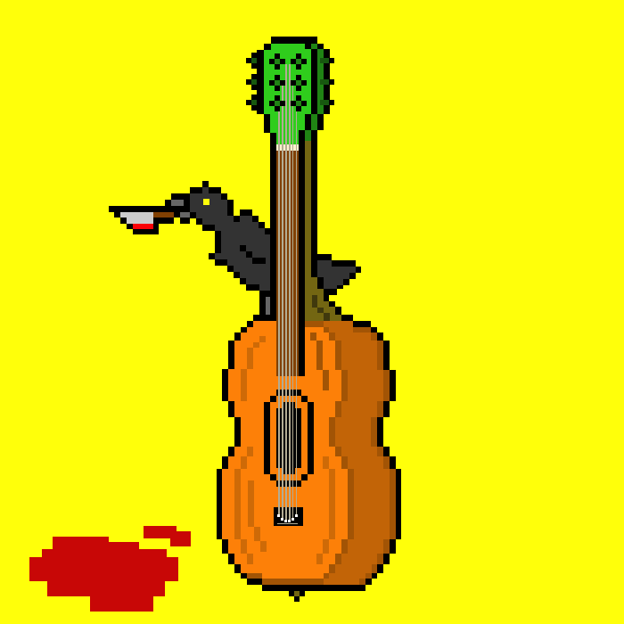 BitGuitar's tweet photo. π± BitGuitar #075 is now live on stage at @opensea
The first of a few spooky guitars that will be released between now and Halloween π
Who committed the murder in the pumpkin patch? π±
https://t.co/mRKKofEmYo via #OpenSeaNFT #NFT #NFTs #BitGuitar https://t.co/OQor5E3h5j