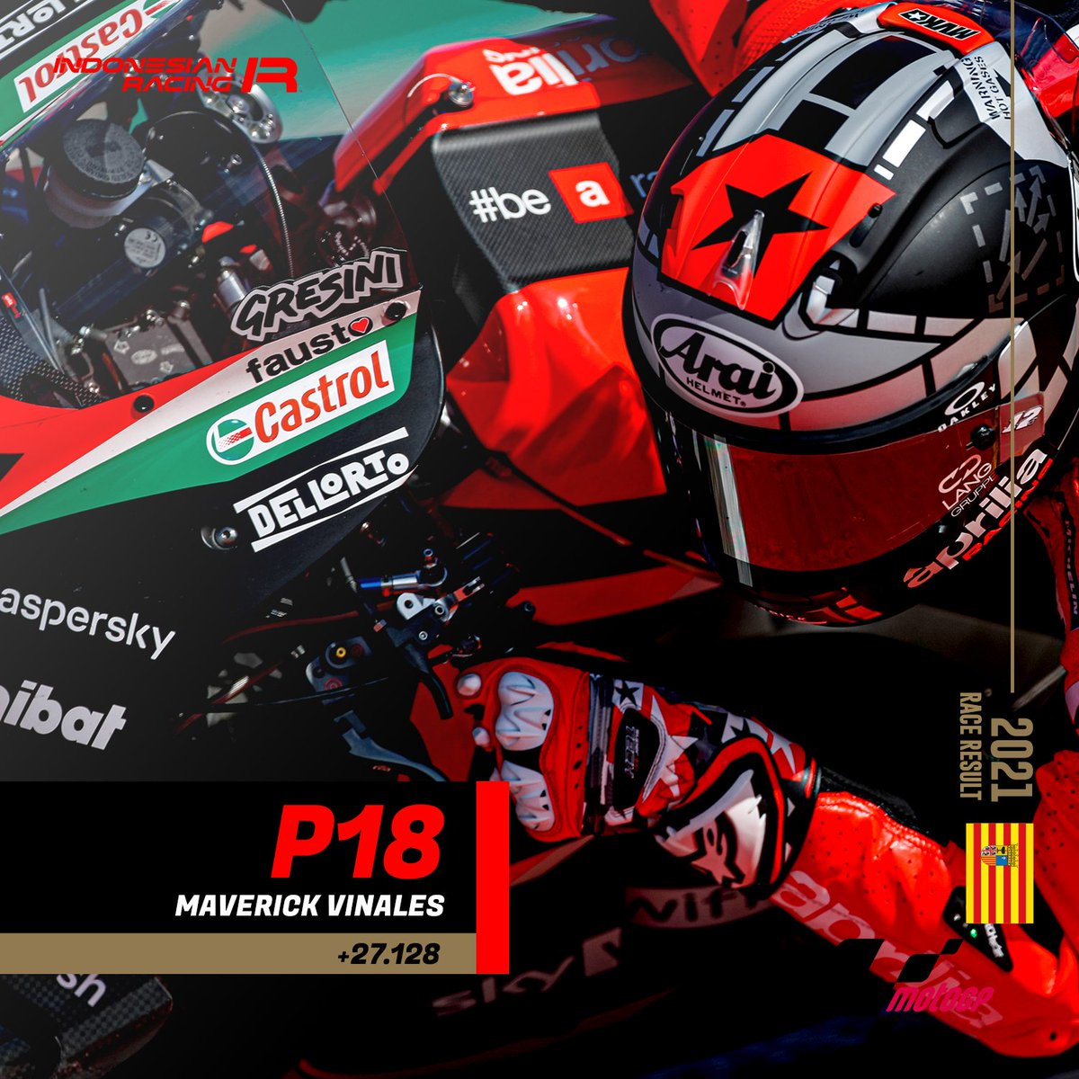 ID_RacingTeam's tweet photo. Walau @gabrirodrigo2 dan @jeremyalcoba belum memberikan hasil terbaik di kelas Moto3, namun @FabioDiggia21 di Moto2 dan @AleixEspargaro di MotoGP mampu mendulang poin dan bercokol di posisi 10 besar.
#EngineOnIndonesia #indonesiaracingteam #motogp #moto2 #moto3 #gresinifamily https://t.co/Xchrz0wP3A