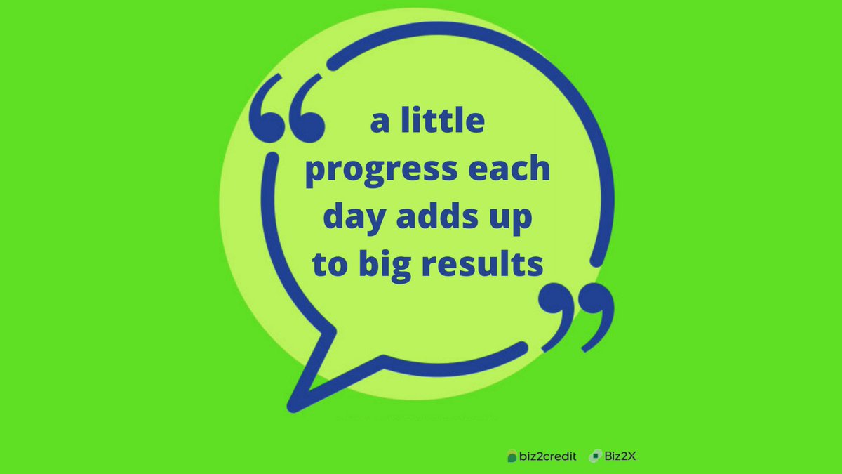 Biz2CreditLife's tweet photo. #biz2credit #morningmotivation #goaldriven #progress #successquotes https://t.co/ZFZ89VQhuU