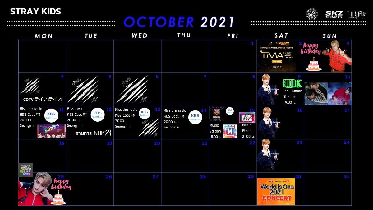 StrayKidsAddict's tweet photo. SKZ SCHEDULE] 211012

1. <#NHK沼> Hamatta 
 ⏰ 18:55 JST (16:55 น. ไทย)

2. [KBS CoolFM] "Kiss the Radio"
🎙Seungmin
⏰ 10.30 PM KST (20.30น. ไทย)

#StrayKids  #스트레이키즈             @Stray_Kids https://t.co/CBMKc8qMx9