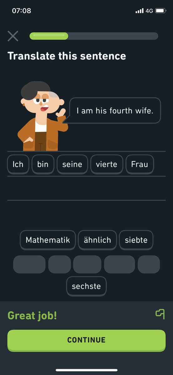 ..and she seems thrilled about it 😆