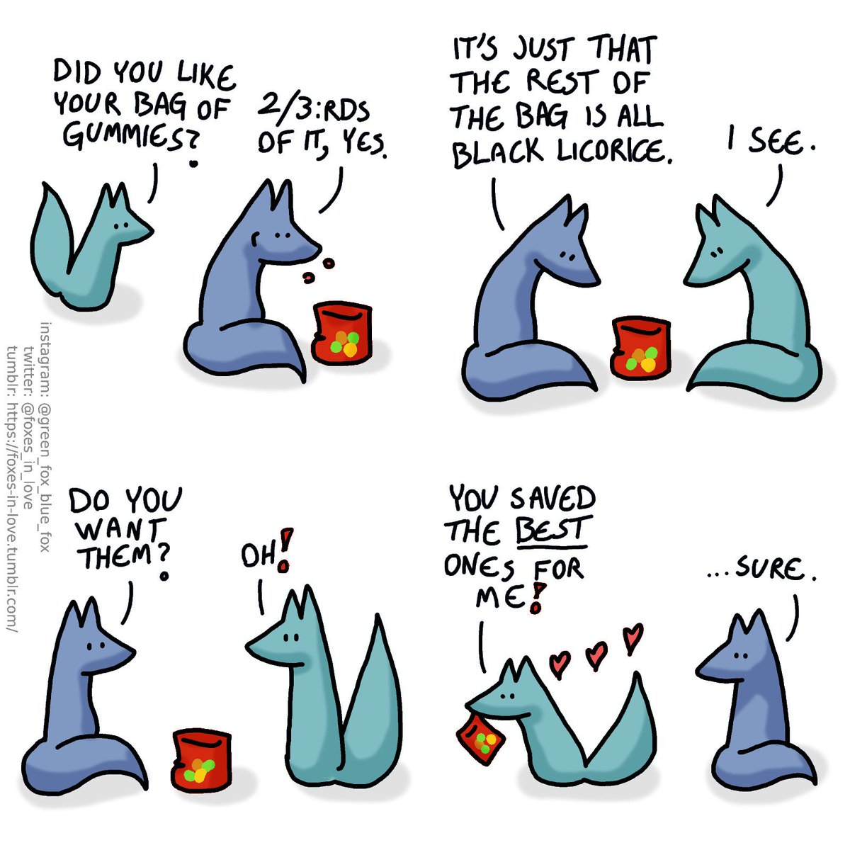 Foxes in Love tweet media