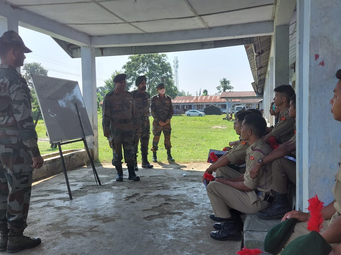 nccner's tweet photo. CATC ongoing at Dibrugarh Gp HQ. Fwg activities were carried out in the camp today:
1. PT
2. Drill
3. Camp Insp by Offg Gp Cdr
5. Inter college competitions in Football, volleyball, tug-of-war, Extempore, solo song
@HQ_DG_NCC @proshillong https://t.co/4V7BiGyLlX