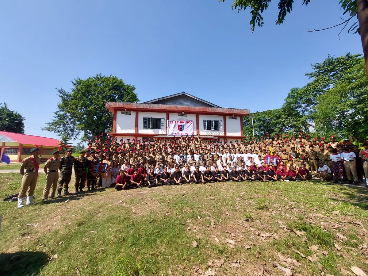 nccner's tweet photo. CATC ongoing at Dibrugarh Gp HQ. Fwg activities were carried out in the camp today:
1. PT
2. Drill
3. Camp Insp by Offg Gp Cdr
5. Inter college competitions in Football, volleyball, tug-of-war, Extempore, solo song
@HQ_DG_NCC @proshillong https://t.co/4V7BiGyLlX