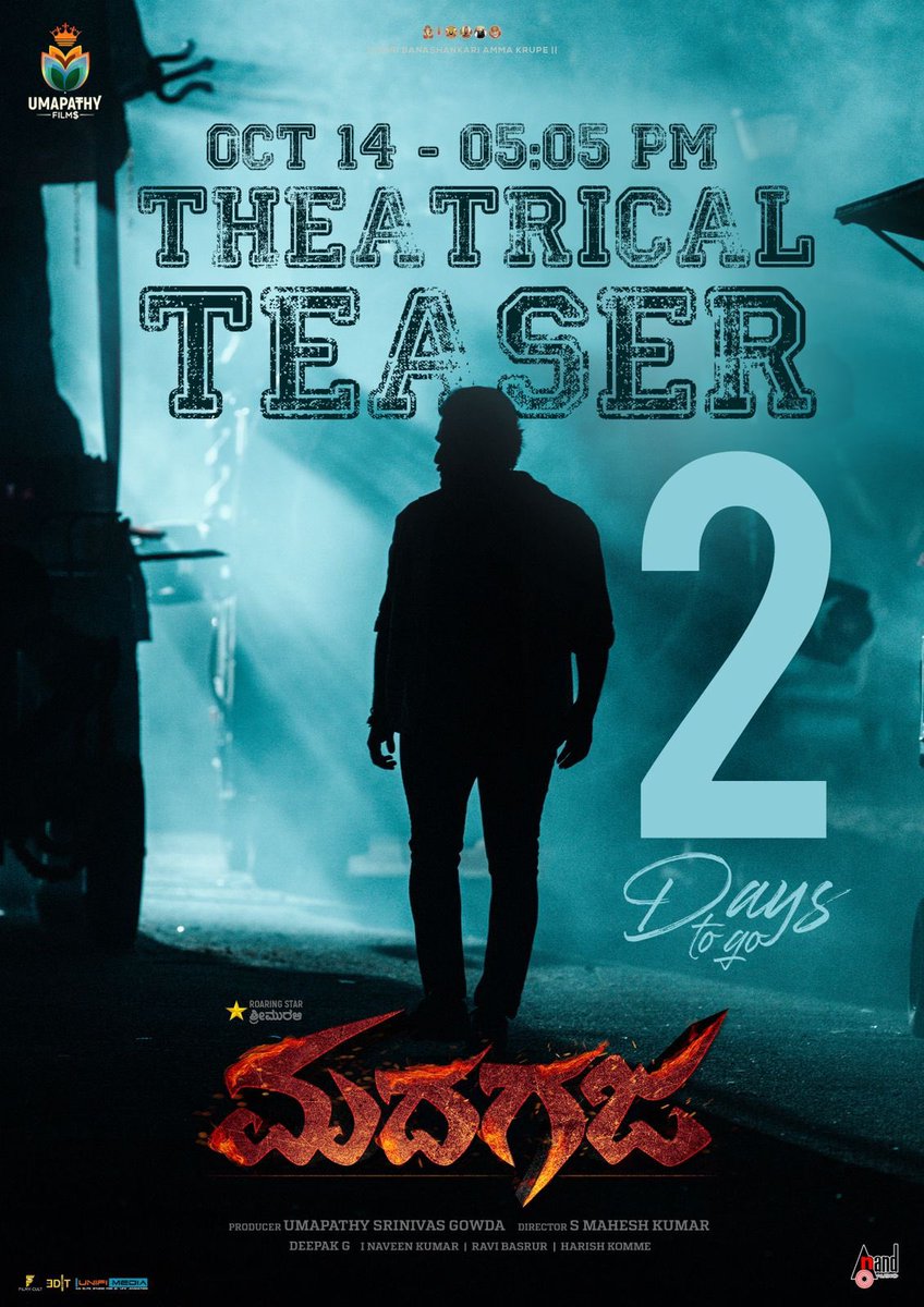 Trends_Ashika's tweet photo. #Madhagaja Theatrical Teaser on 14th Oct at 5.05pm. ❤️🔥🔥

@AshikaRanganath @SRIMURALIII @UmapathyFilms @SMaheshDirector @aanandaaudio https://t.co/JYdwneJMPH
