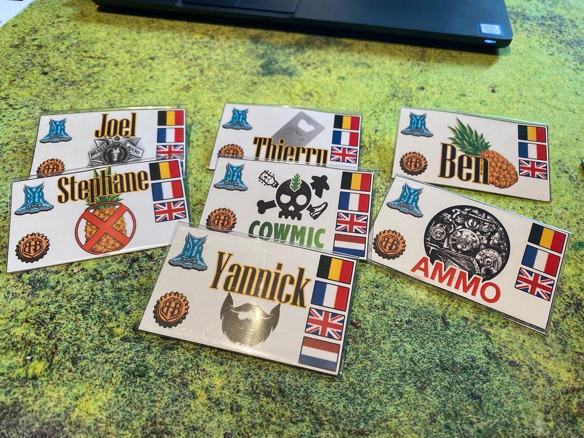 BYRgamesBE's tweet photo. Tomorrow, we hit the road to Germany for @SPIEL_Messe !!!
Come see @BeersRace on booth E135 in Hall5.
We'll have boardgames but also our new beer "BYR TBBR Essen'21" brewed with love at Brasserie de la Mule !!!
#tbbr #thebelgianbeersrace #beer #cowmic #ammo #byrgames #jds #bgg https://t.co/YPjb7C3Of4