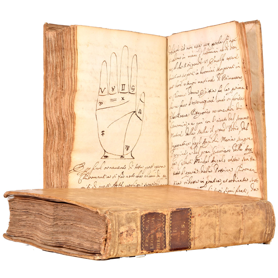 LibrosRarosCom's tweet photo. An extraordinary original manuscript of chiromantia
LEONARDI (Michel Angelo). Scritti di tutta praticha Chiromantica. 1720.
https://t.co/1nz2sUr0LX
#antiquarianbooks #rarebooks #livresrares #livresanciens #chiromantia #chiromantie #lignesdelamain #linesofthehand #libriantichi https://t.co/OaleOaCeAP