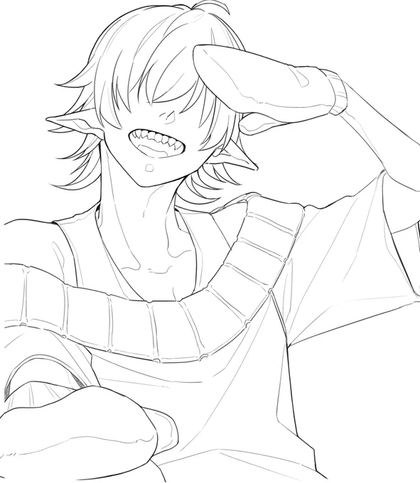 オリキャラ描いてる 