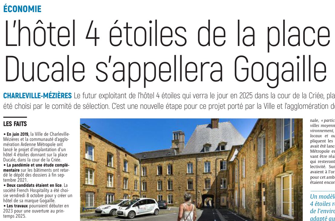 Nous sommes sous-équipés en hôtels 4⭐️ <a href="/VilledeCMz/">Ville de Charleville-Mézières</a> et sur <a href="/08metropole/">Ardenne Métropole</a>. Développer l’offre est un impératif pour développer le tourisme. Nous avons choisi une proposition originale, adaptée aux villes moyennes et respectueuse de l’environnement. #tourisme #unevilledynamique