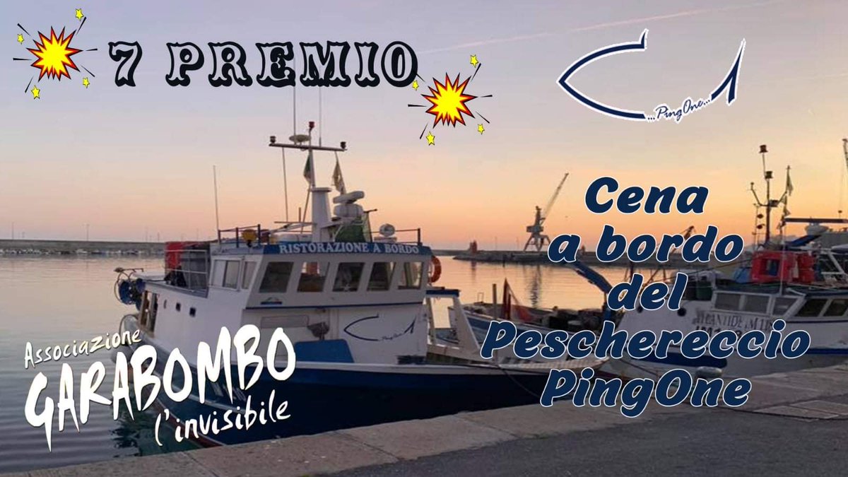 Il 7° premio un pranzo, sulla Motobarca #Pingone 😮
La cucina dell'Ittiturismo si basa sulla lavorazione del pescato garanzia di freschezza del prodotto e stagionalitá.

#turismoresponsabile #comercioequoesolidale  #mare #cucina #santuariopelagos