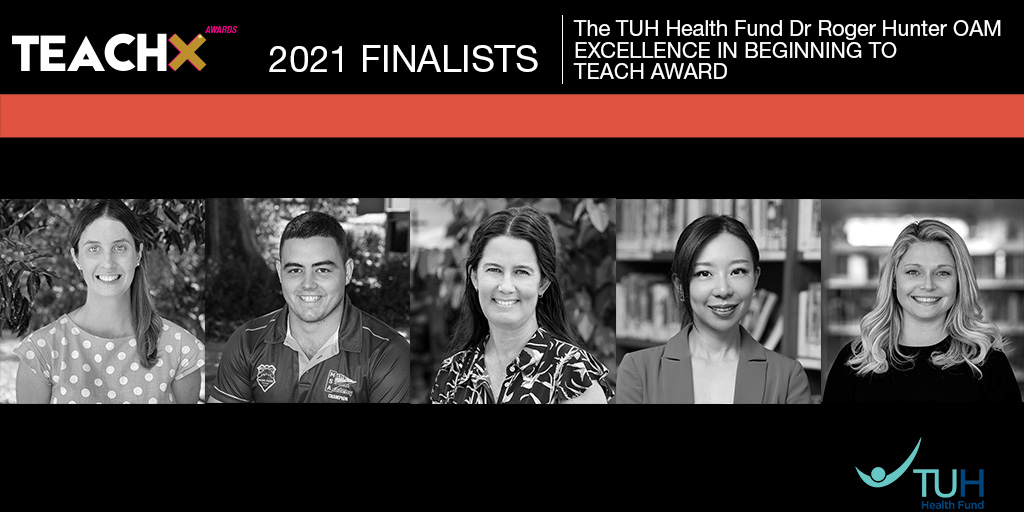 TheQCT's tweet photo. Meet the 5 finalists for the 2021 @TUHHealthFund Dr Roger Hunter OAM Excellence in Beginning to Teach Award &amp; be inspired by their stories. https://t.co/YBpMhL79uT 
@QLDEducation @ISQ_QLD @QCEC_CatholicEd https://t.co/RjSRWQa4UO