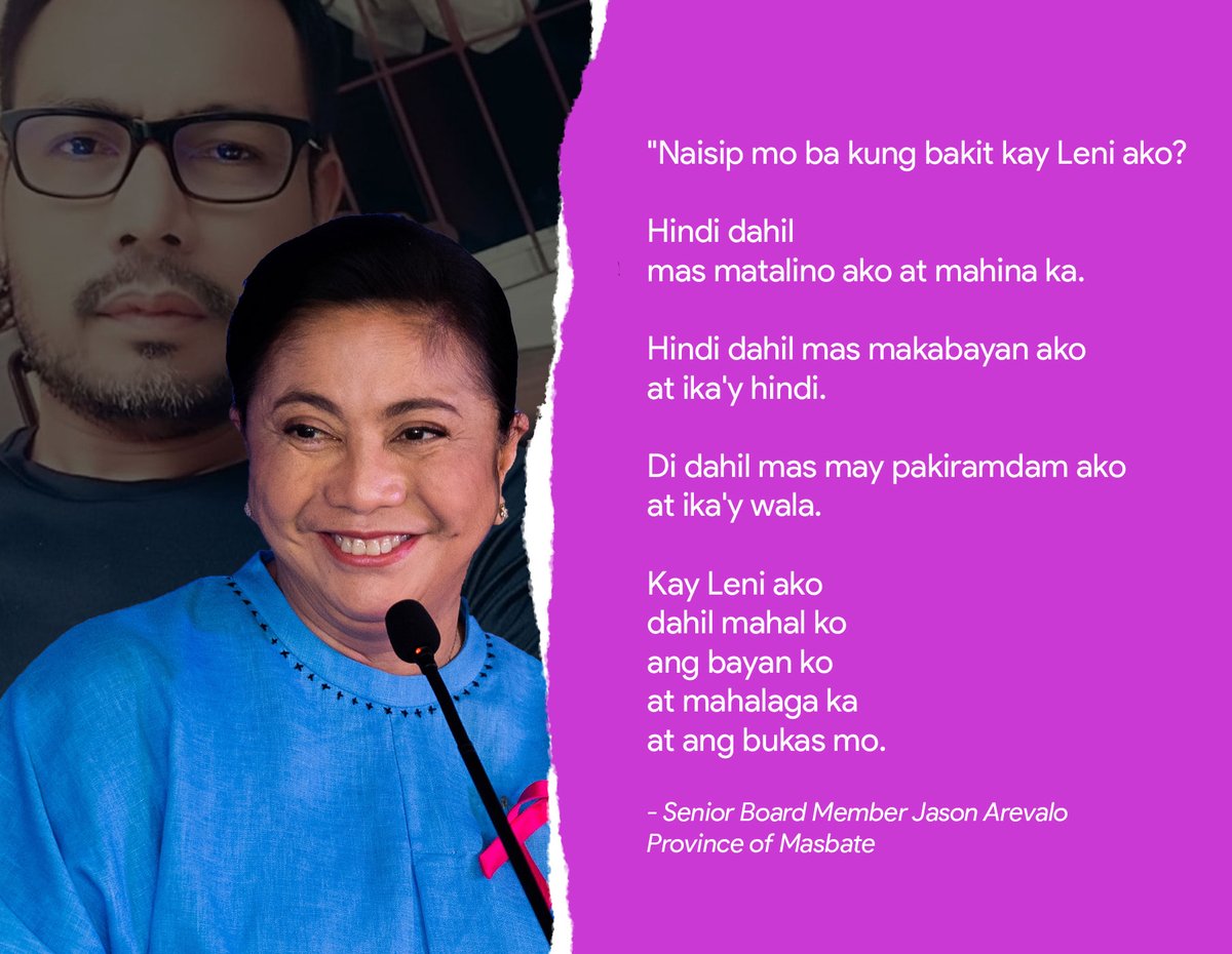 PinoyAkoBlog's tweet photo. Hindi lahat ng local officials ay vocal sa paninindigan sa kanilang paniniwala.

Saludo kay BM Jason Arevalo!

#Kakampink 💗💗💗 https://t.co/MdomlQm5GU