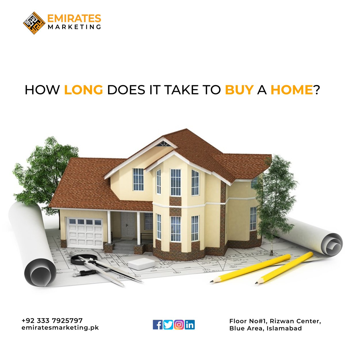 EmiratesMkt's tweet image. How Long Does it Take to Buy a Home? What are your thoughts?
#emiratesmarketing #propertysolution #propertyinvestment #property #home