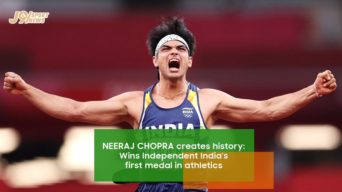 WPK_VIP's tweet photo. 𝗡𝗲𝗲𝗿𝗮𝗷 𝗖𝗵𝗼𝗽𝗿𝗮 wins Independent India's first medal in athletics
𝗡𝗲𝗲𝗿𝗮𝗷 𝗖𝗵𝗼𝗽𝗿𝗮 became the first Indian to win an Individual Olympic Gold in track and field post Independence.
#J9xFIBA #J9com #J9sport #JBcoin #Indiasport @Neeraj_chopra1 https://t.co/fX0pUGljbf