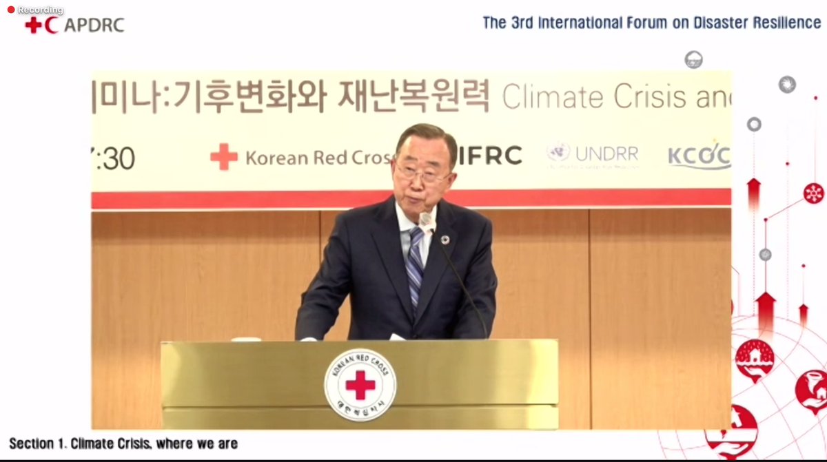 mkvaalst's tweet photo. Great start to the Planet:Red Summit with a keynote by Ban Ki Moon at the @KoreanRedCross #ADPRC International Forum on Disaster Resilience. Looking fwd to joining the panel shortly & to so many other exciting events over the coming days
@ifrc @icrc @RCClimate @AnticipationHub https://t.co/gsNmhB2uAf