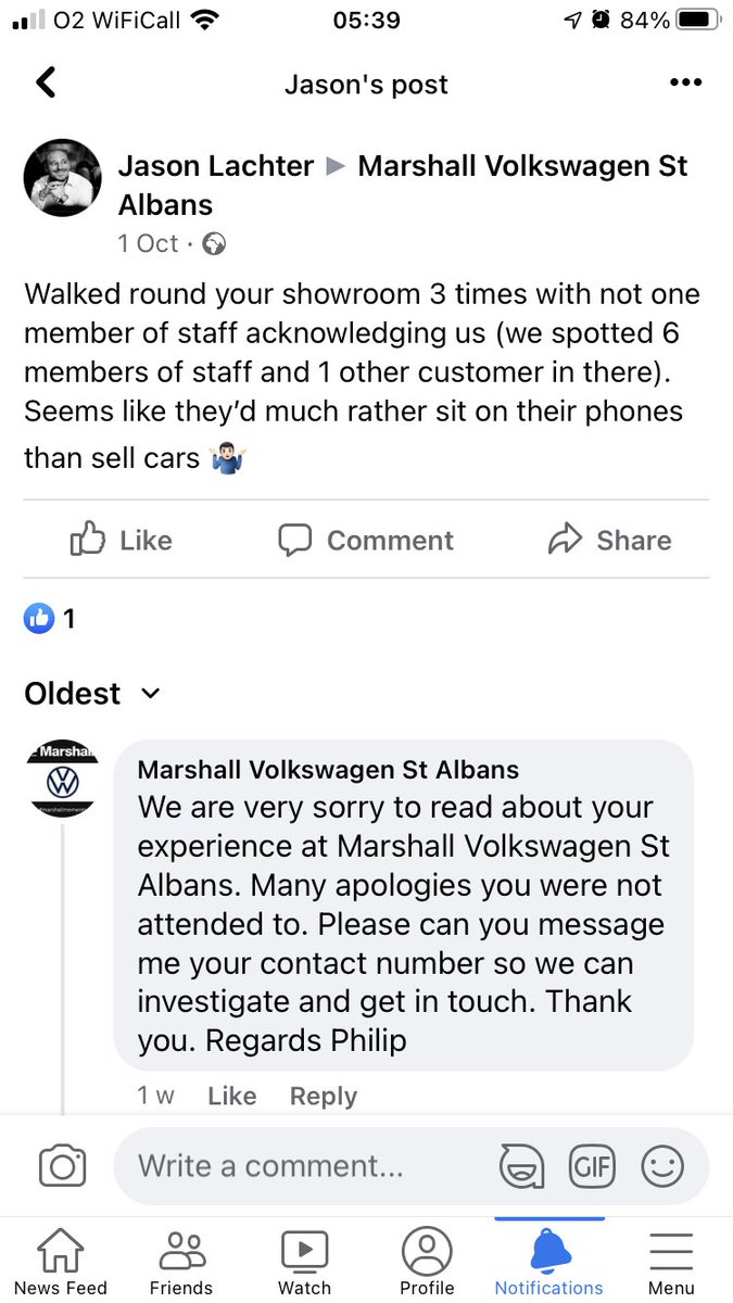 JasonLachter's tweet photo. @Marshall_VW I’ll just leave this here… #Volkswagen #customerservice @UKVolkswagen https://t.co/ixUT9a5srG