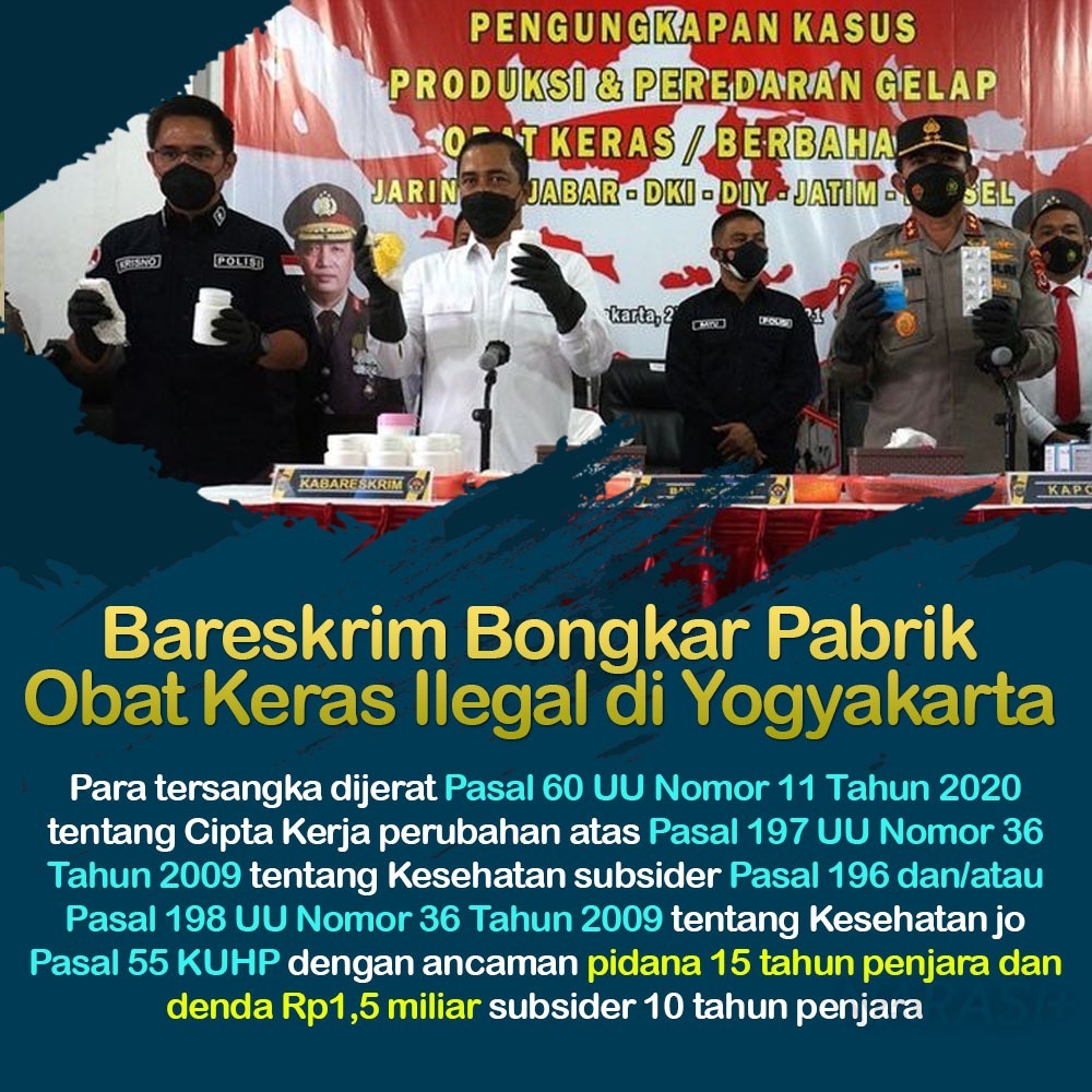 MDjolom's tweet photo. Bareskrim Polri mengungkap kasus produksi dan peredaran gelap obat keras tanpa izin BPOM

https://t.co/DiYRIC6Nyv

#PolriTegasHumanis
Wujudkan Polri Presis https://t.co/4AKWK6rUdR