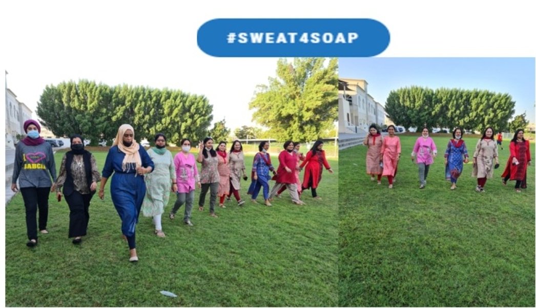 ritikaoberoi70's tweet photo. Get Set Go!!
DAY 1
Walking together in @DPS_Sharjah green field. 
#Sweat4soa #walkingtogether #walkforhealth 
@shjspea @batul76 @MathurAtika @minaguli @Thirst4Water @EcoSoapBank @ManaleePal2 @AlwakeelSahar https://t.co/m70dRrX0ES