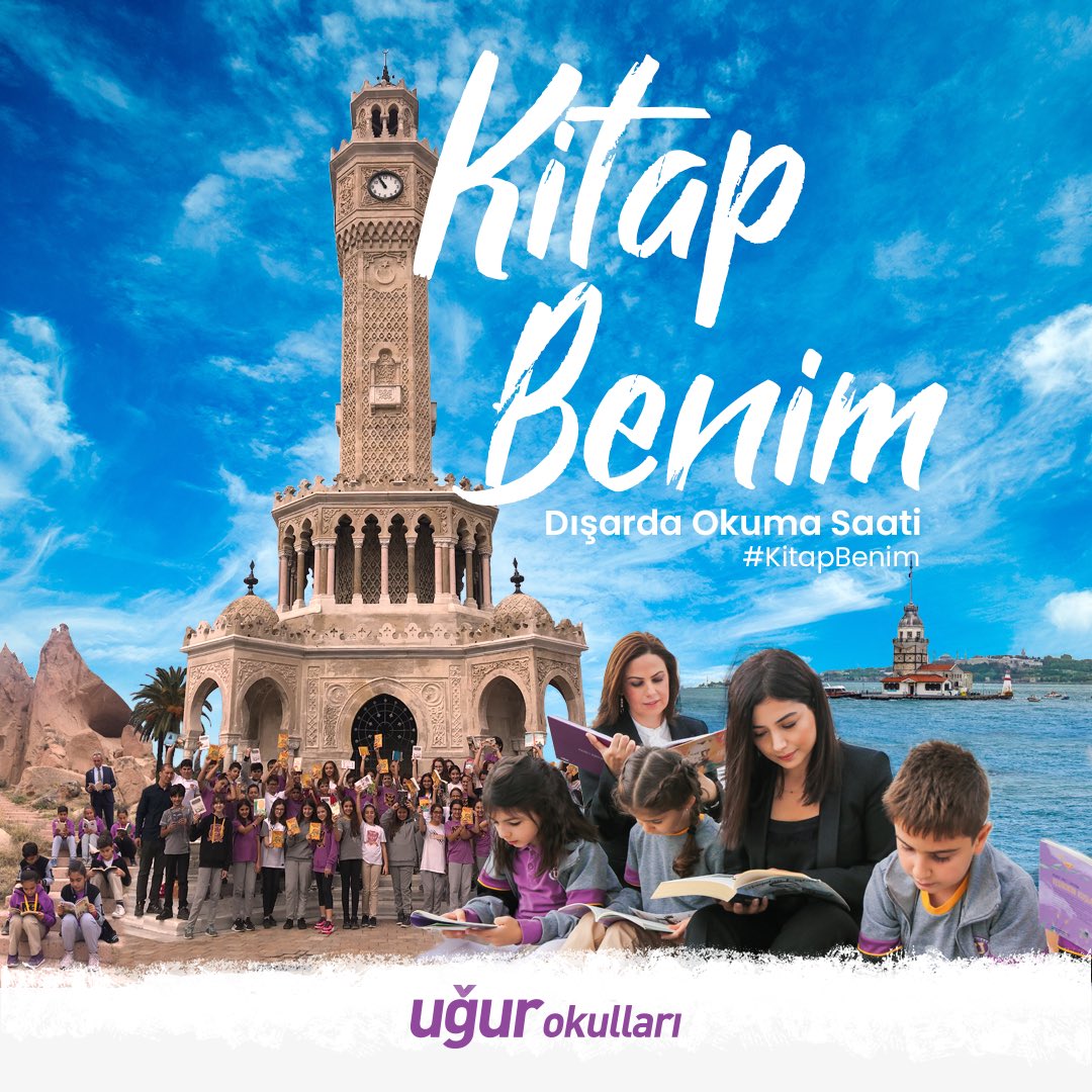 Kitapların büyülüğü dünyasındaki yolculuğumuza bugün Türkiye geneli tüm okullarımızda açık havada devam edeceğiz. <a href="/UgurOkullari/">Uğur Okulları</a>

 #KitapBenim