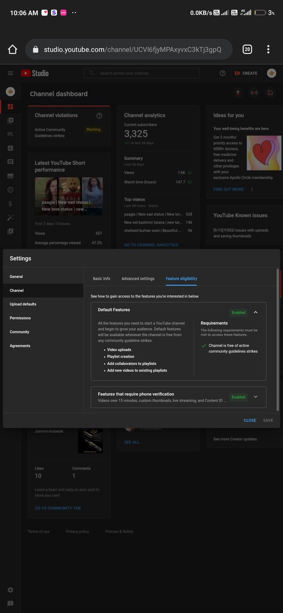 itzmuneebali10's tweet image. Please Solve This Issues on my youtube channel 
Regarding :
Disabled Monetization
@YouTubeIndia @YouTubeCreators @YouTube @YouTubeMonitiz1