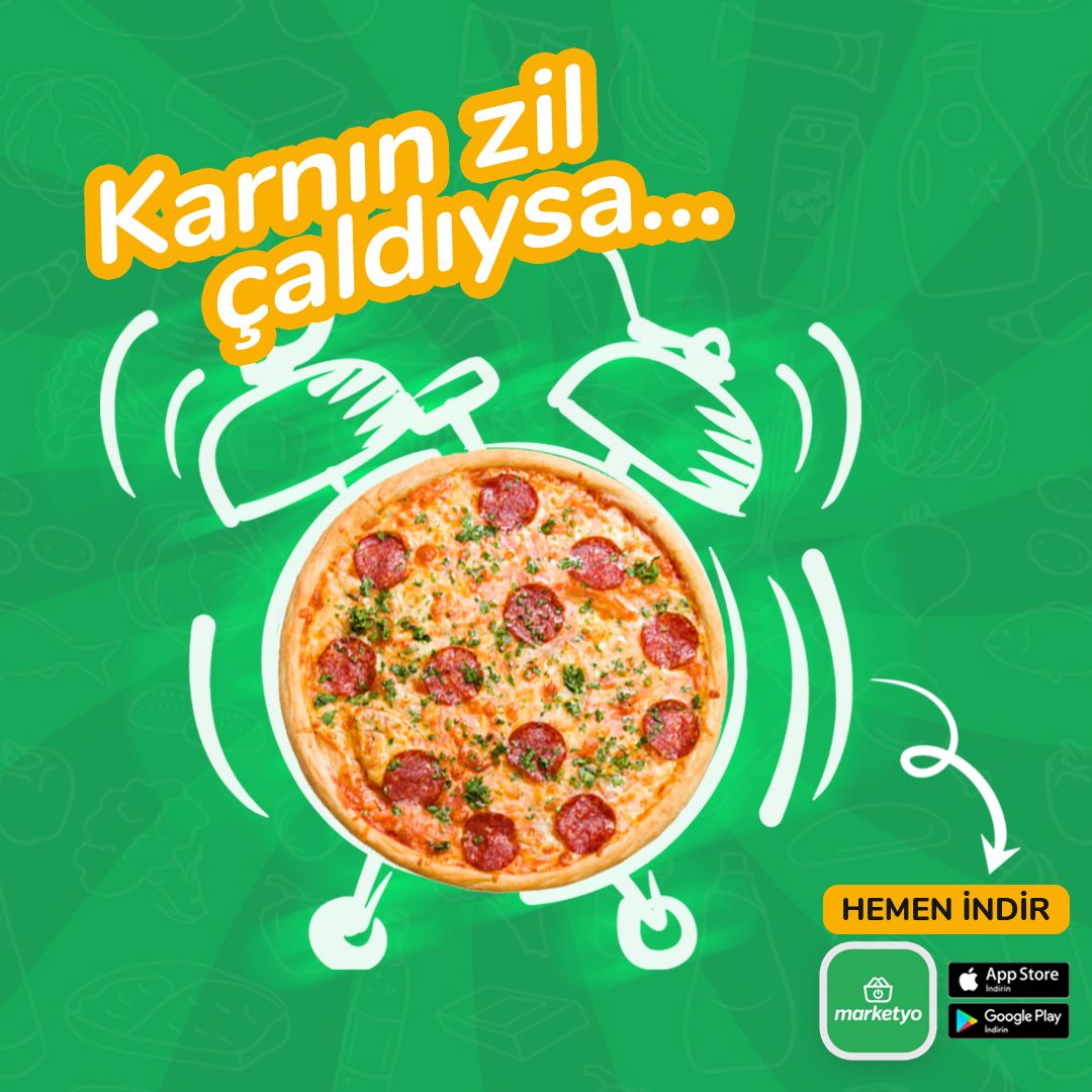 Acıktıysan ama dolaptaki yemeklerden farklı bir şey canın çektiyse Marketyo yanında! Hemen indir kendini mutlu et! 🍕
#Marketyo #BildiginMarket