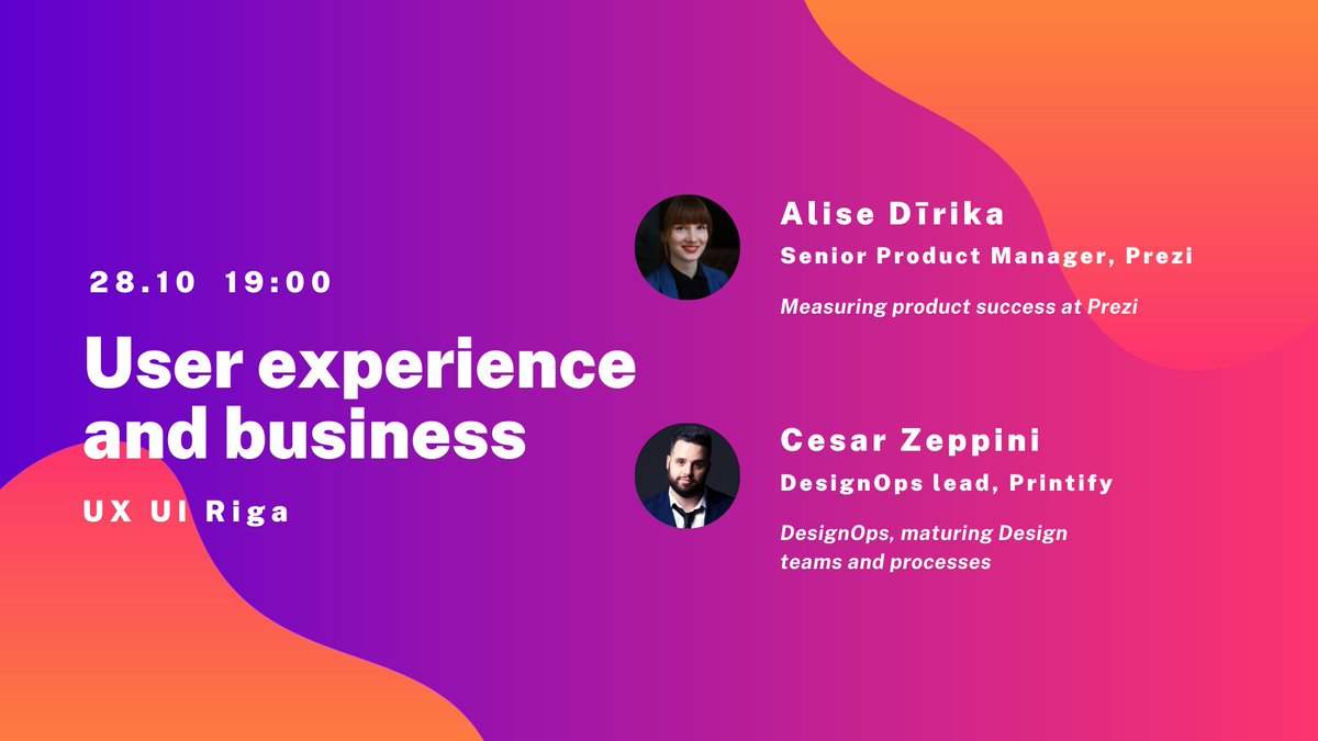 RigaUi's tweet photo. Hello designers and design enthusiasts!
We are happy to open the new season with the meetup devoted to designing for business success ✨
The working language will be English. The event will take place online. Please register your participation at Eventbrite. https://t.co/TFZivvJC6a