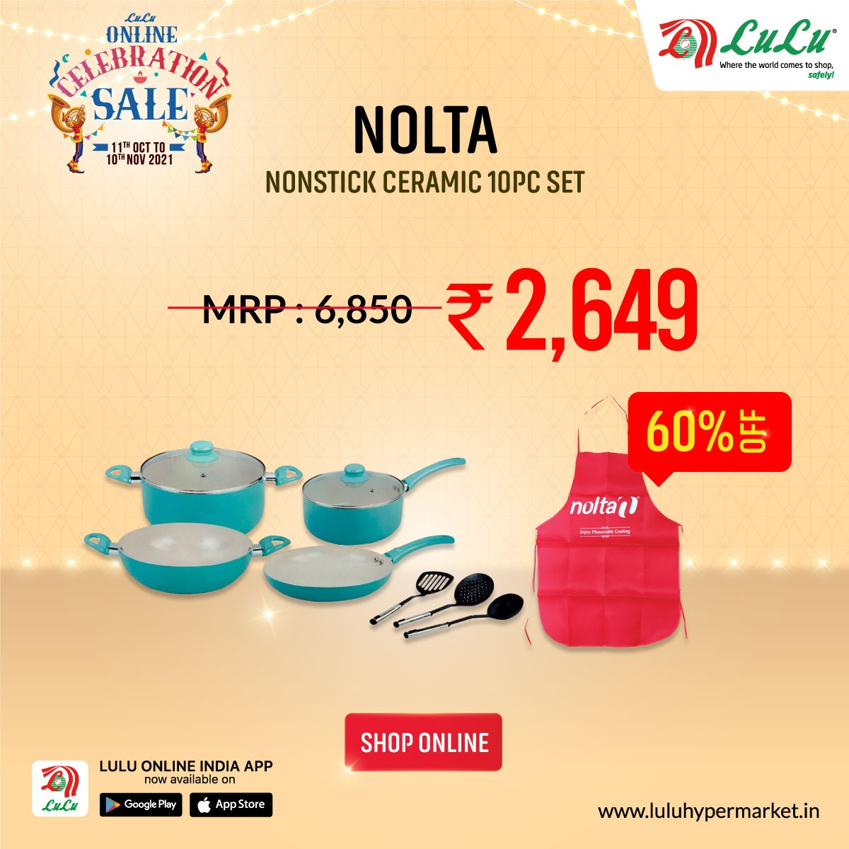 LuLuGroup_India's tweet photo. All kitchen necessities under one roof, Grab this offer on our Celebration sale.

#luluhypermarket
#kitchenappliances
#luluoffers
#lulucelebrationsale https://t.co/u6xZJmb3Qe