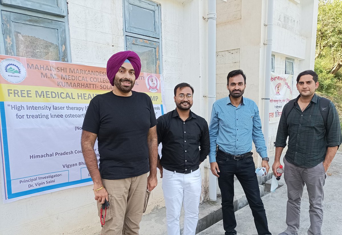 Adarsh physio (@physioadarsh) on Twitter photo Health camp organized at KotiPadhog 10/10/21 under research project funded by <a href="/himcoste/">HIMCOSTE</a> NoSTC/F(8) -6/2019-20-367(laser therapy & OA knee),with DrVipin Saini PI, DrAsir co-PI <a href="/asirjohnsamuel/">Asir John Samuel</a> <a href="/ASIR_JOHN/">Dr ASIR JOHN SAMUEL</a> DrAdarsh Project Asso <a href="/PhysioAdarsh/">Adarsh physio</a> other health professionals of MM Hospital. Health camp organized at KotiPadhog 10/10/21 under research project funded by <a href="/himcoste/">HIMCOSTE</a> NoSTC/F(8) -6/2019-20-367(laser therapy & OA knee),with DrVipin Saini PI, DrAsir co-PI <a href="/asirjohnsamuel/">Asir John Samuel</a> <a href="/ASIR_JOHN/">Dr ASIR JOHN SAMUEL</a> DrAdarsh Project Asso <a href="/PhysioAdarsh/">Adarsh physio</a> other health professionals of MM Hospital.
