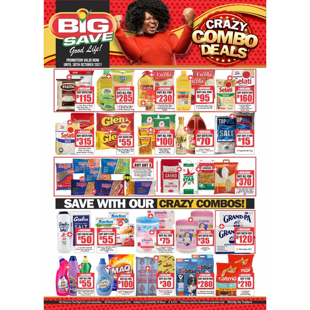 big_save1's tweet photo. Visit your nearest Big Save Retail store . 
Promotion valid till the 30 October 2021. 

* We apologize for the error on the following product*

👉Spekko rice 10kg which was supposed to be Spekko rice 2kg for R24.99. 

*Excluding Big Save Tshwane Market  and Big Save Evaton * https://t.co/zTWze8bHhe