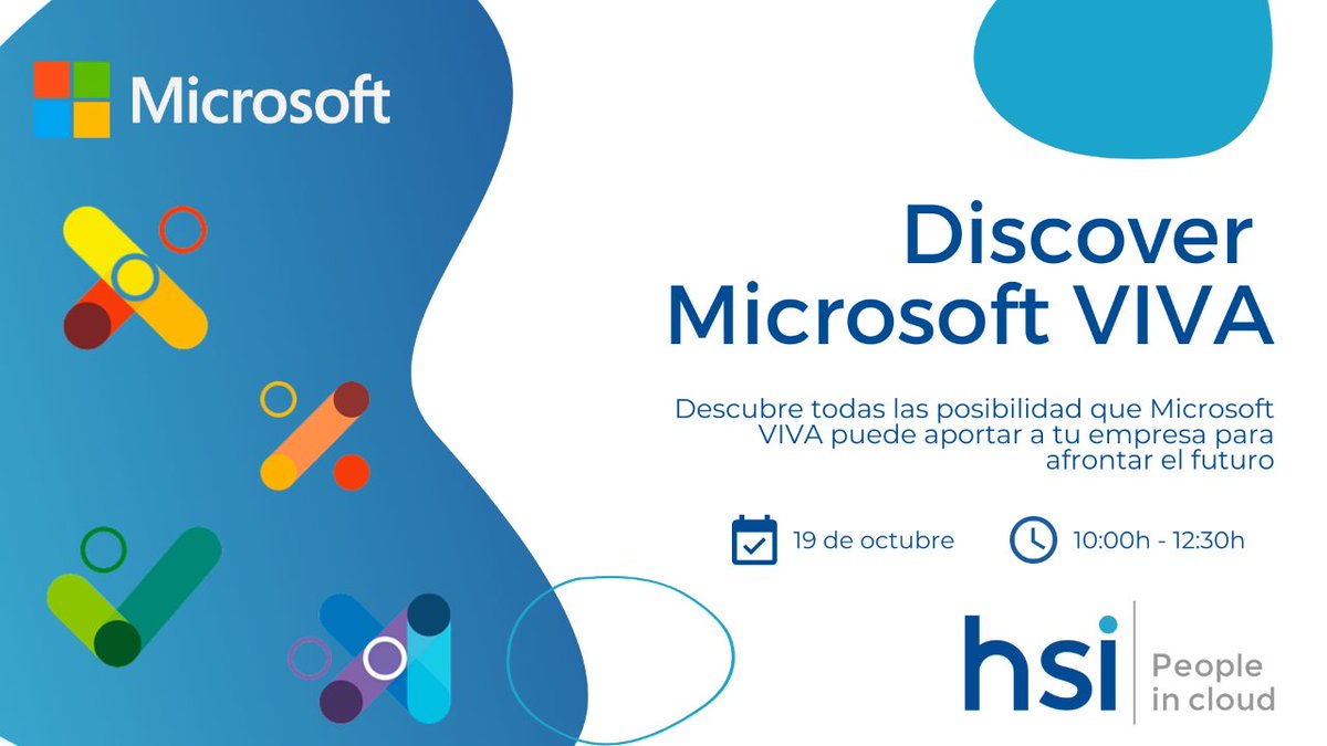 ¿Cuál es el futuro de la filosofía del trabajo? 🔜 Te invitamos a este Discover de Microsoft  en donde nuestra experta formadora, Aida Román, os contará todo lo que debéis saber sobre #MicrosoftVIVA 🔛 link.hsi.es/ks5