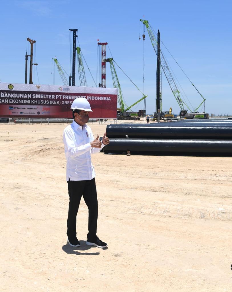 Indonesia salah satu negara dengan cadangan tembaga terbesar di dunia. Dan kita telah menguasai 51% saham Freeport. 

Selanjutnya, untuk menciptakan nilai tambah hasil tambang kita, smelter PT Freeport Indonesia mulai dibangun di Kawasan Ekonomi Khusus Gresik, Jawa Timur.