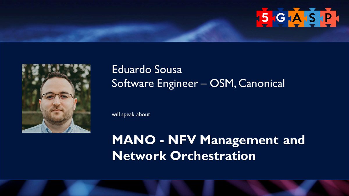 Looking forward to <a href="/ed1000992/">Eduardo Sousa</a>'s presentation tomorrow on MANO, in our first webinar. Register now at eventbrite.fr/e/5g-technolog…
