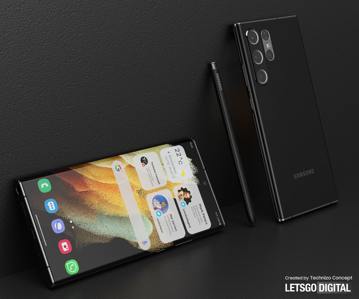letsgodigitalNL's tweet photo. Samsung Galaxy S22 Ultra camera design update
https://t.co/qiGPPD7CHn

Expected in three colors : Black, White &amp; Burgundy Red.

Video animation in collaboration with @technizoconcept 
https://t.co/jegf7U5dBW

#Samsung #SamsungS22Ultra #GalaxyS22Ultra #S22Ultra #SamsungUnpacked https://t.co/evibEABCK1
