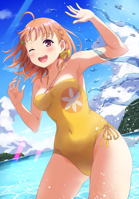#秋だけどまだ全然暑いので水着絵再掲してもいい 