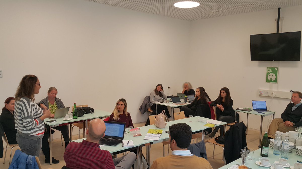 SusCoF's tweet photo. @zatilbulut Session 2 of the Day 2 in LTT in Vienna. Working groups are studying in the small workshop on how to use outputs of the project effectively. @ulusalajans https://t.co/Et356icAHZ