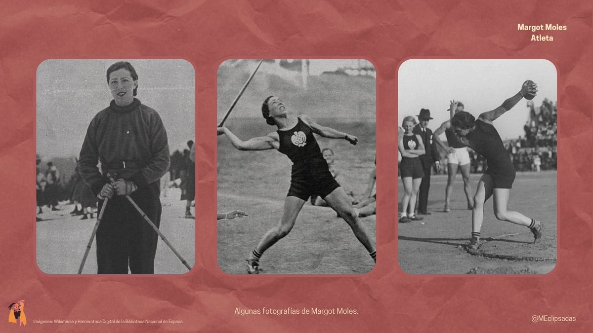 MEclipsadas's tweet photo. En 1932, Margot Moles logró la mejor marca mundial de martillo y batió numerosos récords como el español de lanzamiento de disco (hasta en cinco ocasiones: de 1929 a 1934). #MujeresEclipsadas https://t.co/EMzIg1siWX